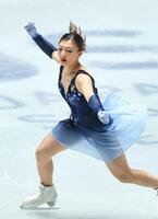 　女子ＳＰを演技する坂本花織