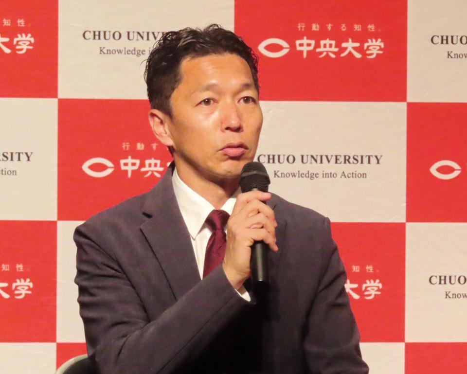 　箱根駅伝に向けた取材会で意気込みを語った中大の藤原正和監督