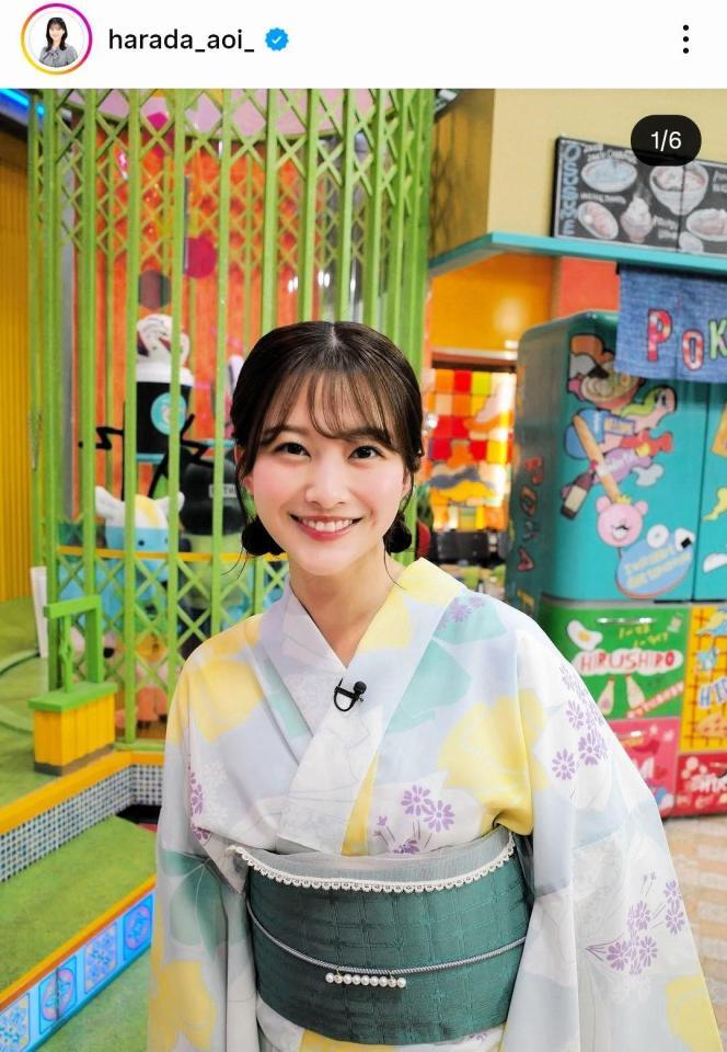 　原田葵アナのインスタグラム＠ｈａｒａｄａ＿ａｏｉ＿より