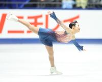 　フリーの演技をする三原舞依（撮影・石井剣太郎）