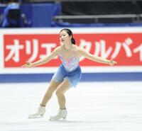 フリーの演技をする中井亜美＝代々木第一体育館（撮影・石井剣太郎）