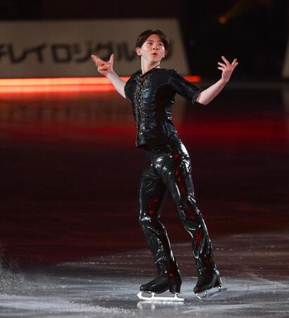 　メダリスト･オン･アイス２０２５で演技する中田璃士（撮影・伊藤笙子）