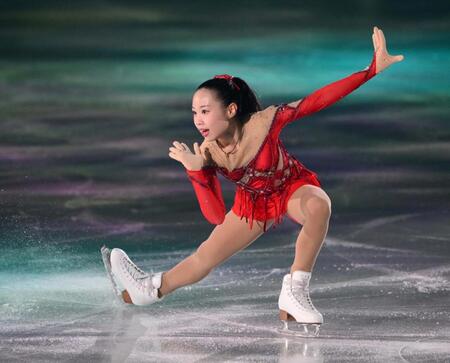 　メダリスト･オン･アイス２０２５で演技する宮崎花凜（撮影・伊藤笙子）