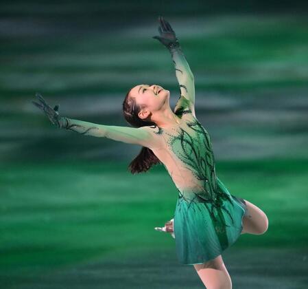 　メダリスト･オン･アイス２０２５で演技する島田麻央（撮影・伊藤笙子）