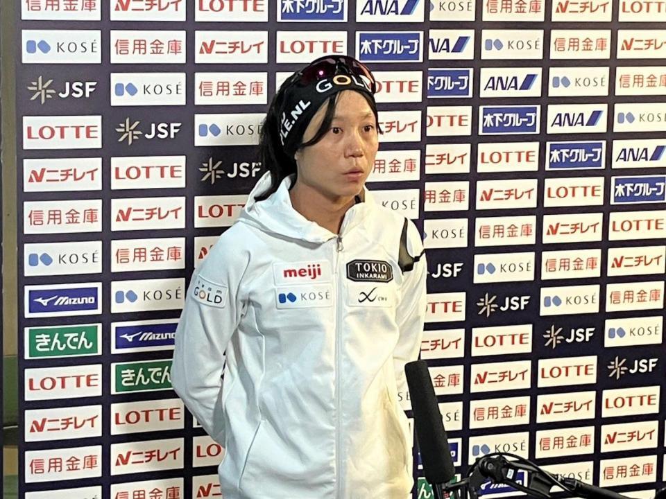 　全日本選手権の前日練習に参加した高木美帆