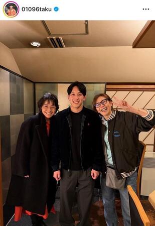 乙黒拓斗氏インスタグラム（０１０９６ｔａｋｕ）より
