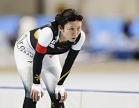 　女子１０００メートルを終えた高木美帆