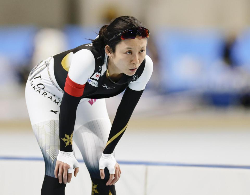 　女子１０００メートルを終えた高木美帆