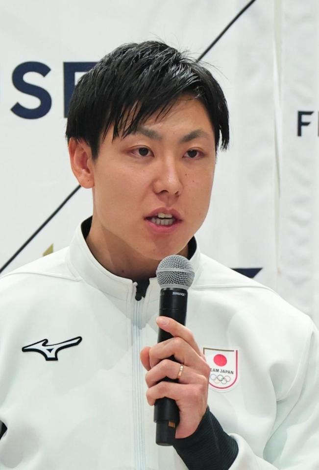 　ミラノ・コルティナ冬季五輪への抱負を語る新濱立也