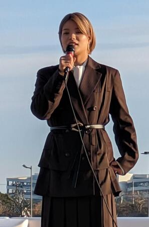 　イベントに登場した阿部詩