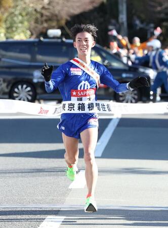 　６着でゴールした順大・小林侑世（撮影・石井剣太郎）