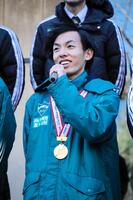 　箱根駅伝３連覇の喜びを語る青学大のエース・黒田