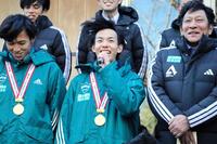 　笑顔で「シン・山の神」を名乗った黒田