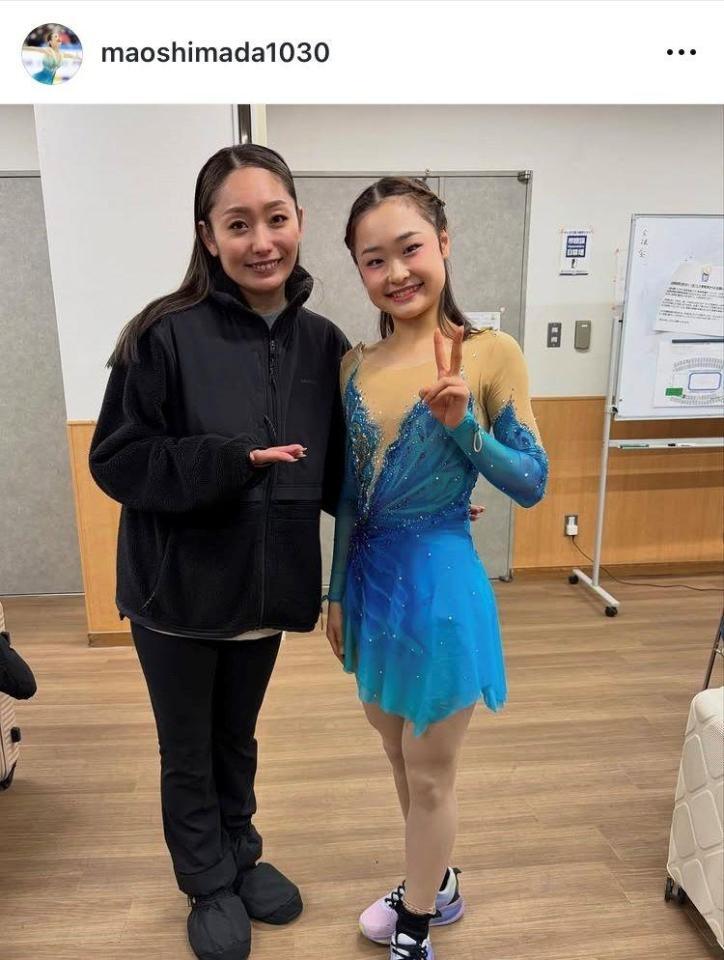島田麻央インスタグラム（ｍａｏｓｈｉｍａｄａ１０３０）より