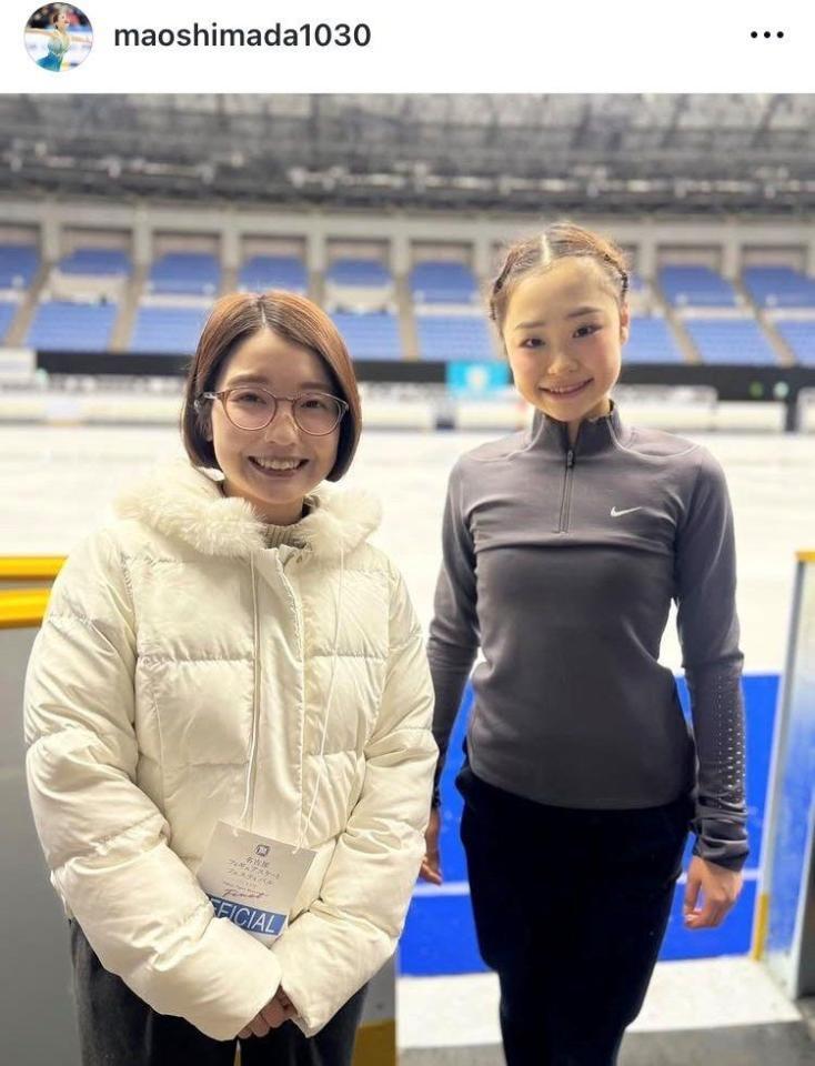 島田麻央インスタグラム（ｍａｏｓｈｉｍａｄａ１０３０）より