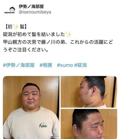 伊勢ノ海部屋Ｘ（＠ｉｓｅｎｏｕｍｉｂｅｙａ）より