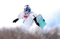 　スノーボードＷ杯ハーフパイプ第４戦を制した女子の小野光希（ゲッティ＝共同）