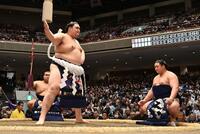 横綱大の里の土俵入り（撮影・持木克友）