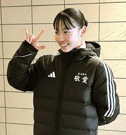 　積水化学入りを発表した久保凛