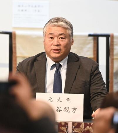 元大竜の熊ケ谷親方（撮影・園田高夫）