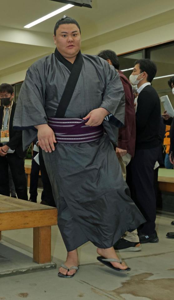 豊昇龍を破った豊昇龍＝両国国技館