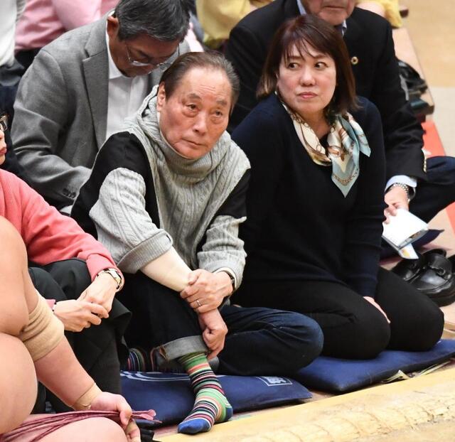 眼光すごっ！相撲中継に映り込む大物