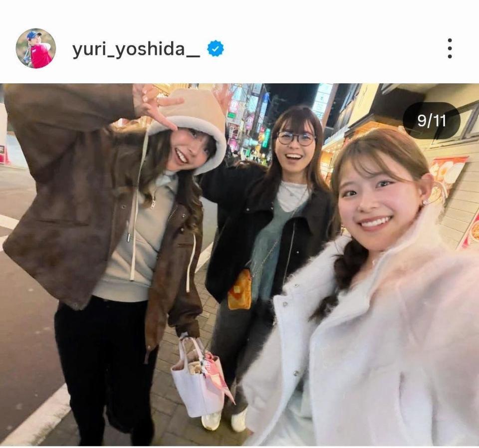 吉田優利のインスタグラム（＠ｙｕｒｉ＿ｙｏｓｈｉｄａ＿）から