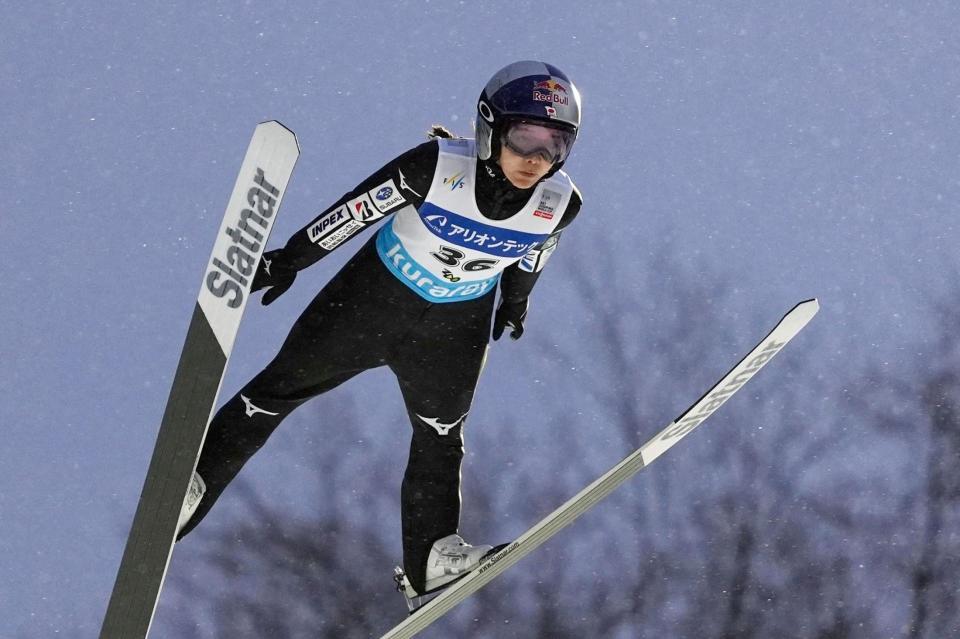 ９位となった高梨沙羅の飛躍