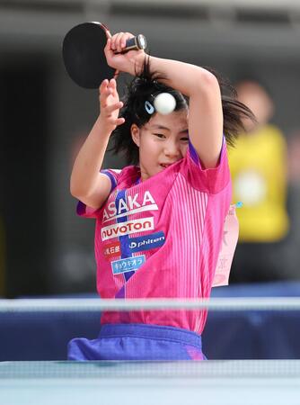 女子シングルス５回戦で橋本帆乃香に敗れた松島美空