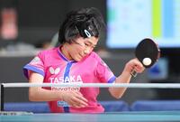 女子シングルス５回戦で橋本帆乃香に敗れた松島美空