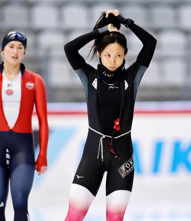　スピードスケートＷ杯今季最終戦に向け、調整する高木美帆（共同）