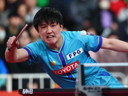 木造勇人を破り準決勝進出を決めた張本智和