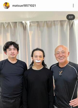 松栄勲氏のインスタグラム（＠ｍａｔｓｕｅ１９５７１０２１）から