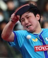 木造勇人を破り準決勝進出を決めた張本智和