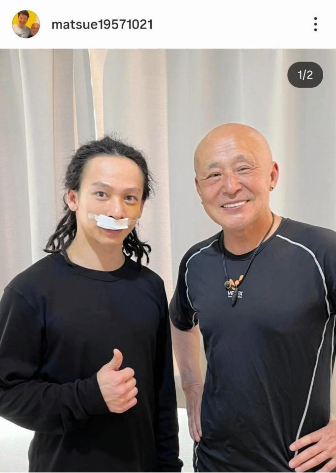 松栄勲氏のインスタグラム（＠ｍａｔｓｕｅ１９５７１０２１）から