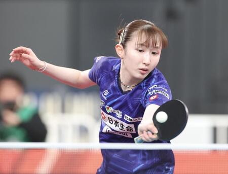 早田ひなが４連覇へ王手　木原美悠に４－２で勝ち決勝進出