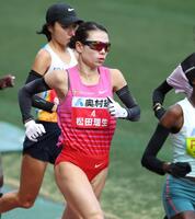 力走する松田瑞生（撮影・中田匡峻）