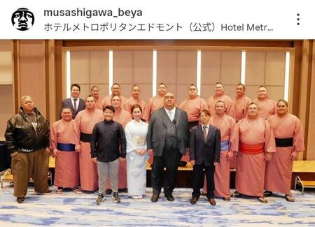 　武蔵川部屋のインスタグラム（ｍｕｓａｓｈｉｇａｗａ＿ｂｅｙａ）