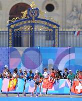 パリ五輪でゴールを目前にし力を振り絞る一山麻緒＝２０２４年８月