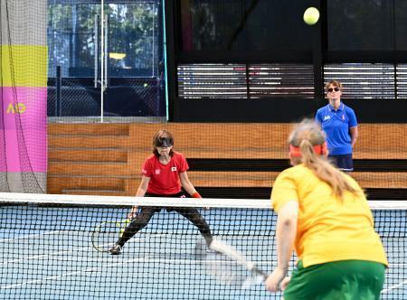 全豪オープンで視覚障害者テニス　四大大会初、普及促進願い