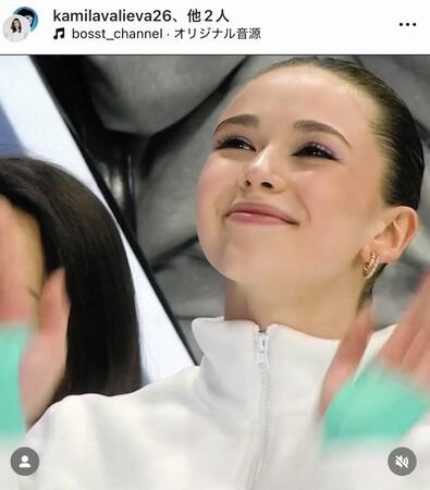 ワリエワのインスタグラム＠ｋａｍｉｌａｖａｌｉｅｖａ２６より