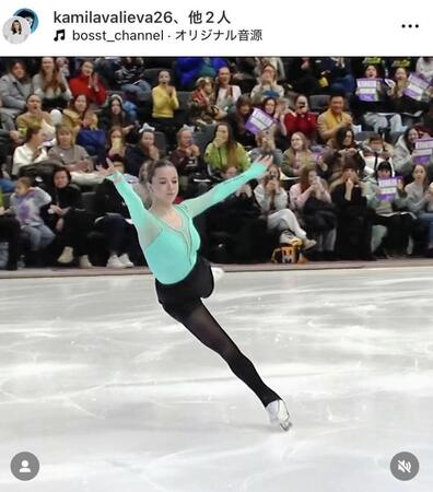 ワリエワのインスタグラム＠ｋａｍｉｌａｖａｌｉｅｖａ２６より