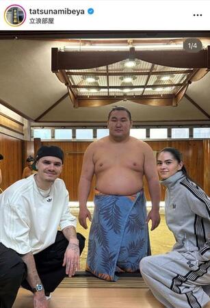 立浪部屋インスタグラム（ｔａｔｓｕｎａｍｉｂｅｙａ）より
