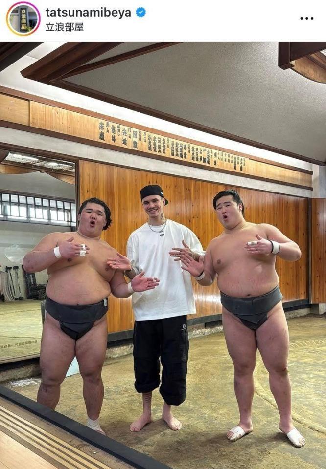 立浪部屋インスタグラム（ｔａｔｓｕｎａｍｉｂｅｙａ）より