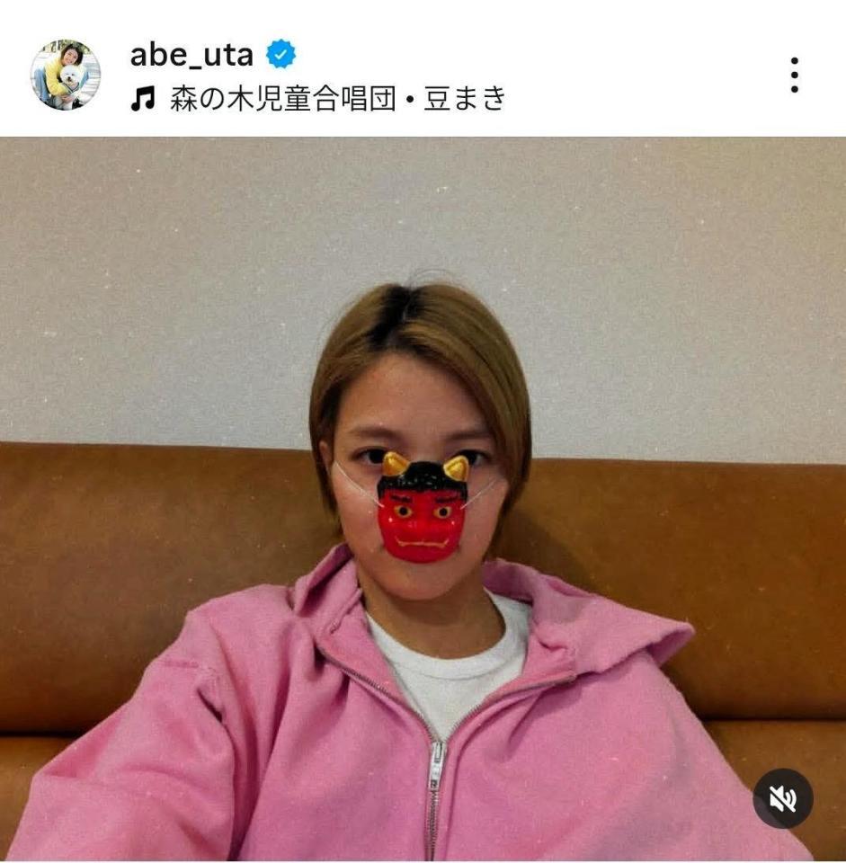 阿部詩のインスタグラム（＠ａｂｅ＿ｕｔａ）から