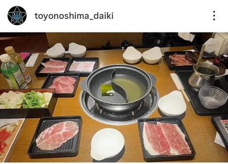 豊ノ島のインスタグラム（＠ｔｏｙｏｎｏｓｈｉｍａ＿ｄａｉｋｉ）から