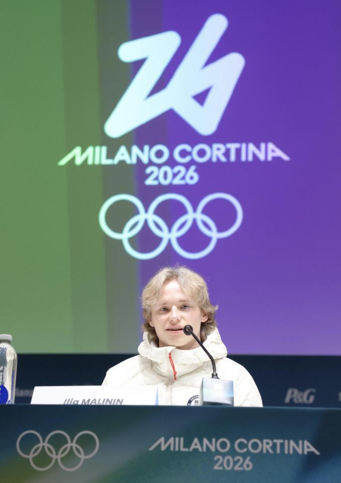 笑顔で会見する米国のマリニン（撮影・吉澤敬太）Ｏｕｔｌｏｏｋ　ｆｏｒ　ｉＯＳ　［ｈｔｔｐｓ：／／ａｋａ．ｍｓ／ｏ０ｕｋｅｆ］？を入手