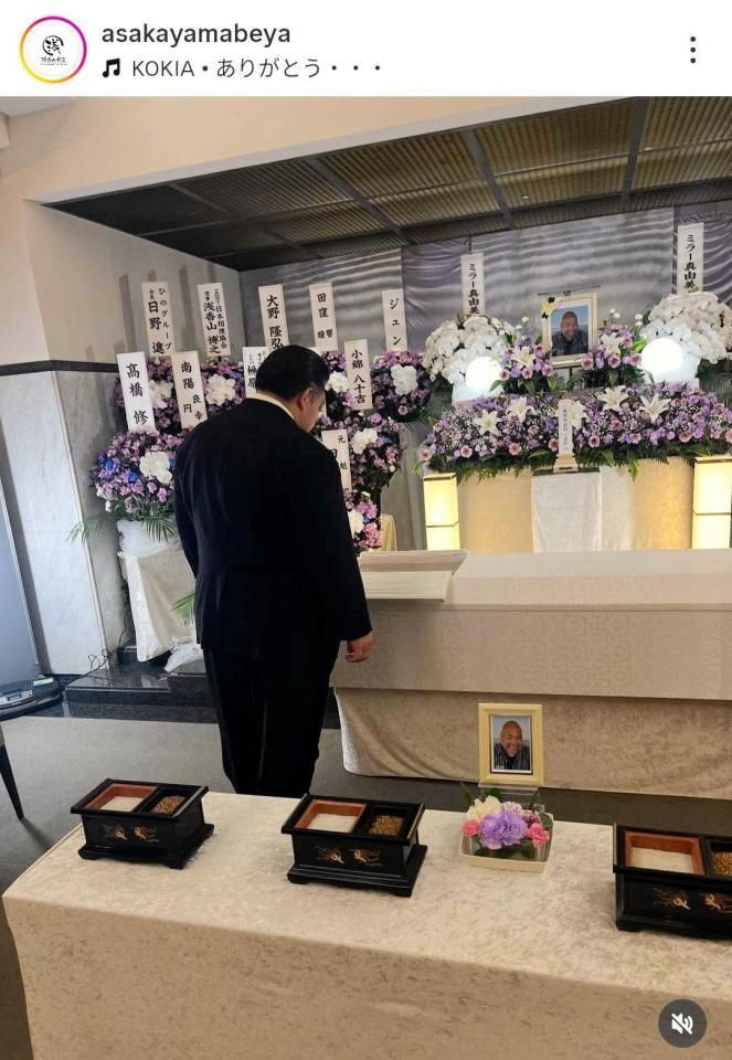 　浅香山部屋の公式インスタグラム（ａｓａｋａｙａｍａｂｅｙａ）より