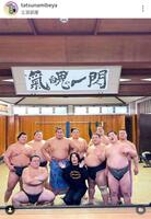 　立浪部屋のインスタグラム（ｔａｔｓｕｎａｍｉｂｅｙａ）より