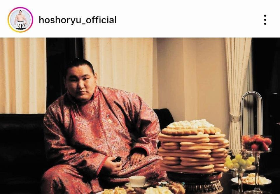 　豊昇龍のインスタグラム（ｈｏｓｈｏｒｙｕ＿ｏｆｆｉｃｉａｌ）より